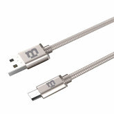Cable Blackpcs (Ca-2M) V8 Gris 200 Cm Tejido 2.1A (Cagymt2M-3) 2